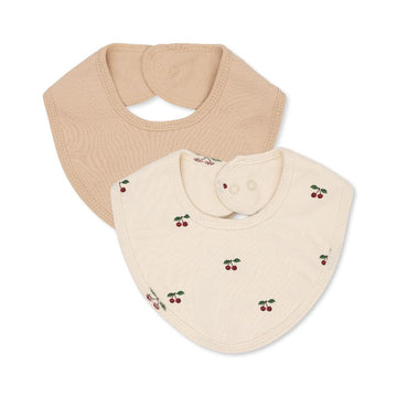 2-pack slabbetjes newborn - Cherry